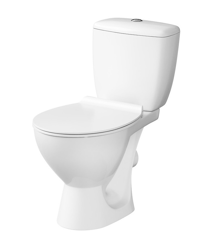 Cersanit Kaskada Toaleta WC kompaktowa 65,5x36 cm z deską sedesową i  zbiornikiem, biała K100-207 - Lazienkarium.pl