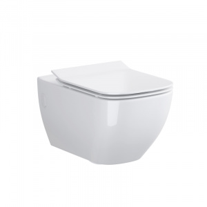 Opoczno Metropolitan Toaleta WC podwieszana 55,5x36 cm CleanOn bez kołnierza, biała OK581-002-BOX