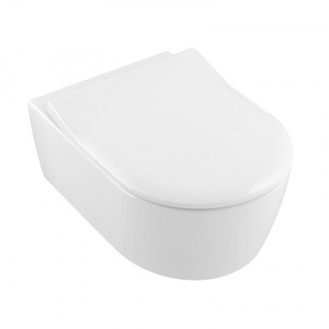 Villeroy & Boch Avento Zestaw Combi-Pack Toaleta WC podwieszana DirectFlush z deską sedesową wolnoopadającą, biały Weiss Alpin 5656RS01