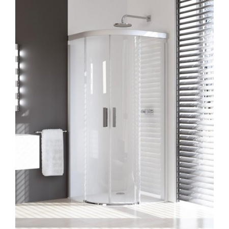 Huppe Design Pure Kabina prysznicowa, drzwi suwane - 120/80/200/50 srebrny matowy Szkło przezroczyste 8P3030.087.321