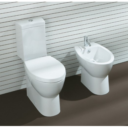 SIMAS LFT SPAZIO WC Stojący ze Spłuczką oraz Deską Sedesową wolnoopadającą LFT07+LFT09+LFT004
