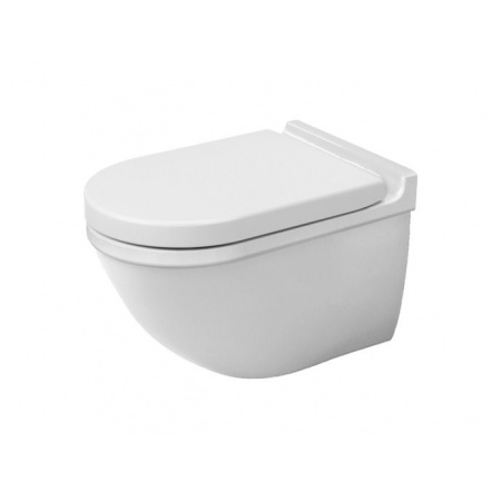 Duravit Starck 3 Miska WC podwieszana 37x62 cm, lejowa, biała z powłoką WonderGliss 22260900001