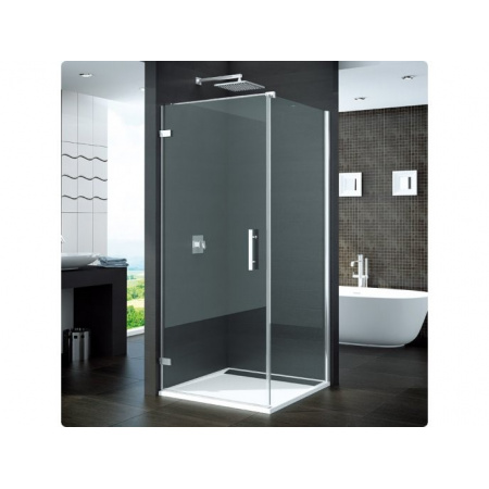 Ronal Pur Drzwi prysznicowe jednoczęściowe - Mocowanie prawe na wymiar Chrom Szkło Master Carre (PUR1DSM21030)