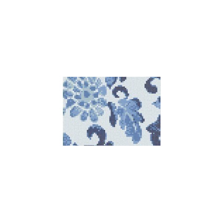 BISAZZA Summer Flowers Blue mozaika szklana błękitna/granatowa (BIMSZSFBL)