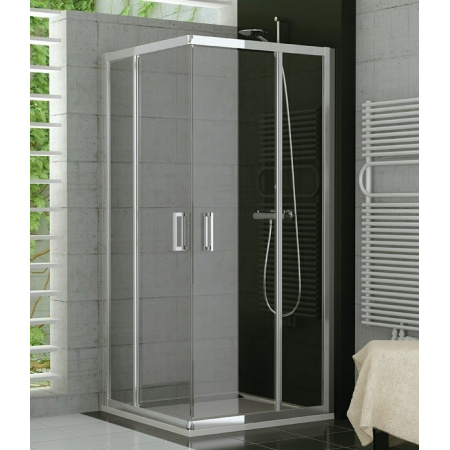 Ronal Sanswiss Top-Line Kabina prysznicowa narożna z drzwiami otwieranymi na zewnątrz 70x190 cm drzwi prawe, profile białe szkło przezroczyste TED2D07000407