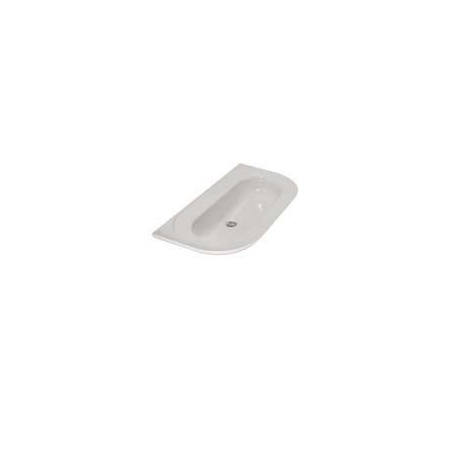 Globo Prima umywalka wisząca 100 cm x 49 cm x 20 cm biała PR015 BI