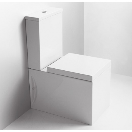 Simas Frozen Muszla klozetowa miska WC kompaktowa 37,5x61 cm, biała FZ07