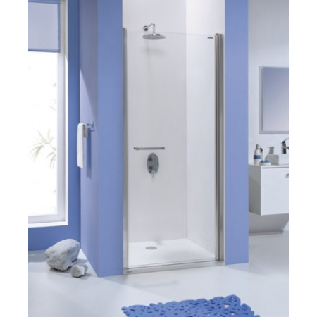 Sanplast Prestige DJ/PRIII Drzwi prysznicowe - 90/195 srebrny błyszczący szkło przezroczyste 600-073-0750-38-401