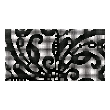 BISAZZA Embroidery Black mozaika szklana czarna (BIMSZEBK)