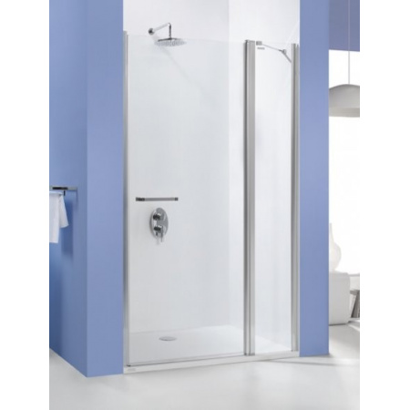 Sanplast Prestige DJ2/PRIII Drzwi prysznicowe - 110/195 biały szkło przezroczyste 600-073-0810-01-401