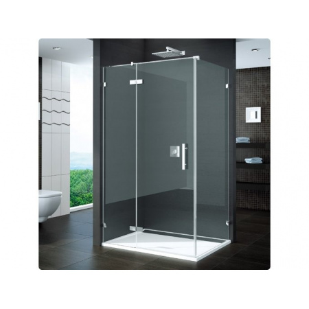 Ronal Pur Ścianka prysznicowa boczna - na wymiar Chrom Pas satynowy poziomy (PURDT2SM21051)
