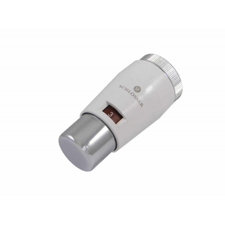 Schlosser Mini M Głowica termostatyczna 30x1,5 biała-chrom 6011 00030