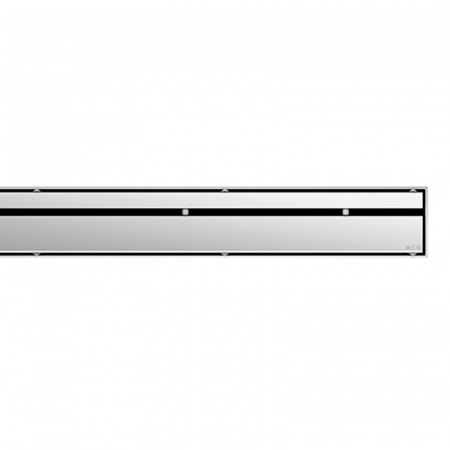ACO ShowerDrain E+, E, M Stripe Ruszt do odpływu liniowego ze stali nierdzewnej 100 cm, stalowy 9010.78.85