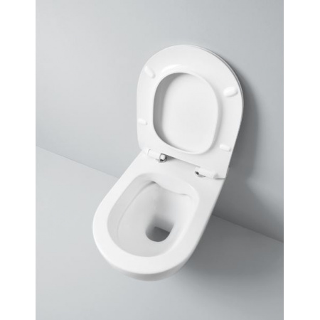 Art Ceram File 2.0 Toaleta WC wisząca 52x37 cm bez kołnierza biała  FLV0040130
