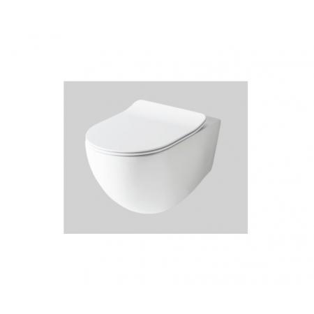 Art Ceram File 2.0 Zestaw Toaleta WC bez kołnierza 52x37 cm + deska wolnoopadająca biały FLV0040130+FLA01401
