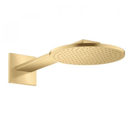 Axor ShowerSolutions Deszczownica 25 cm z ramieniem ściennym złoty optyczny szczotkowany 35284250