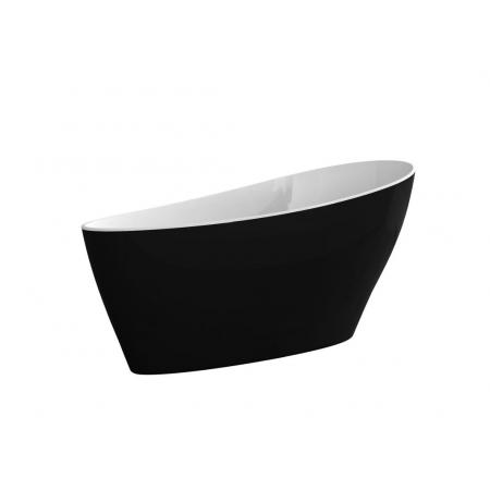 Besco Keya Black&White Wanna wolnostojąca 165x70 cm biała/czarna WMD-165-KWB