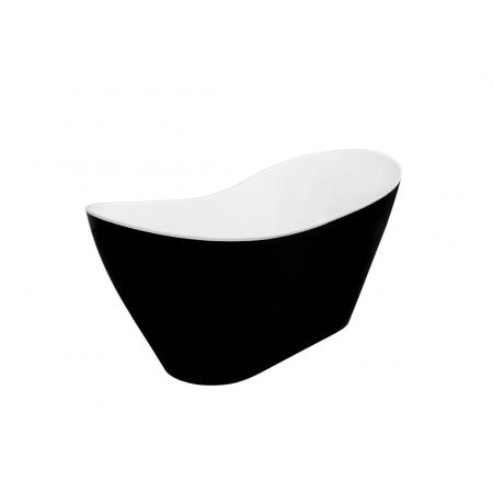 Besco Viya Black&White Wanna wolnostojąca 160x70 cm biała/czarna WMD-160-VWB
