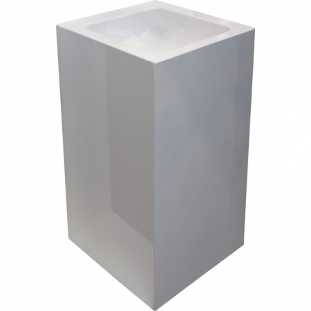 Bette One Monolith Umywalka wolnostojąca 50x50 cm bez przelewu, bez otworu pod baterię, z korkiem, biała A144-000