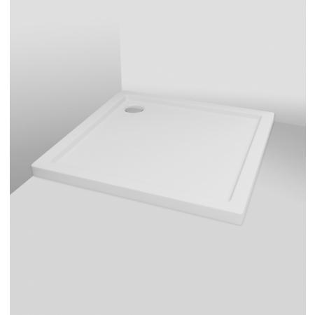 Bravat Square Slim Brodzik kwadratowy 80x80x5,5 cm biały BVTSQ80/5.5