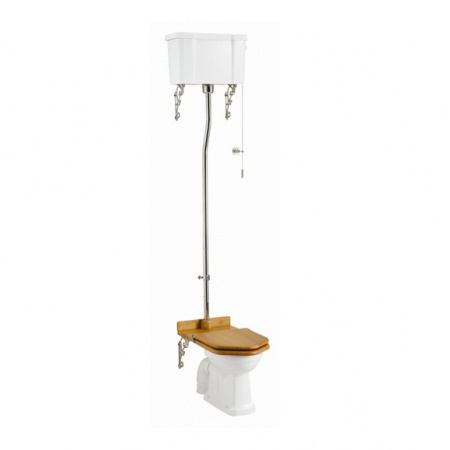 Burlington High level Toaleta WC kompaktowa 52x67x238 cm, biała P2