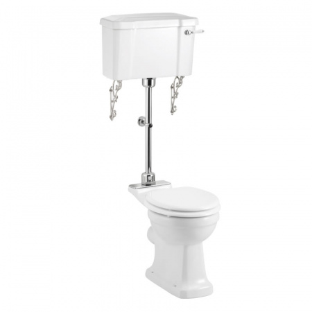 Burlington Medium level Toaleta WC kompaktowa 52x73x142,5 cm Rimless bez kołnierza, biała P20