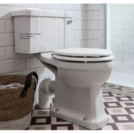 Burlington Standard Close coupled Toaleta WC kompaktowa 52x73x78 cm, biała P5