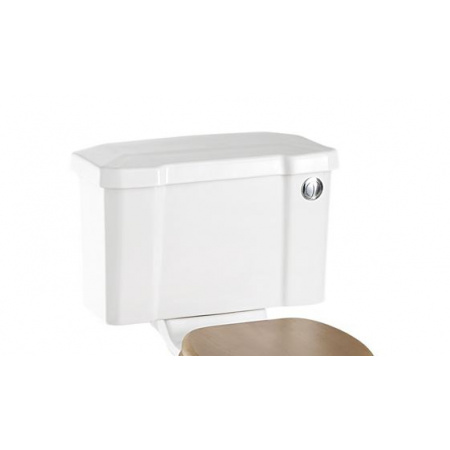 Burlington Close Coupled Zbiornik WC kompaktowy z przyciskiem 52x20,5x32,5 cm, biały C2