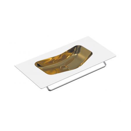 Catalano Edition Umywalka wisząca 100x50 cm biały/złoty 1100EDBO