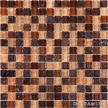 Ceramstic Arte Brown Mozaika szklana 30x30 cm, brązowa MS-18