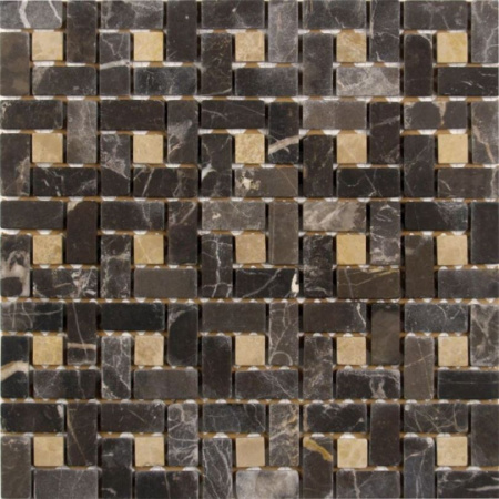 Ceramstic Basket Dark Mozaika kamienna 30x30 cm, brązowa/żółta MK-016