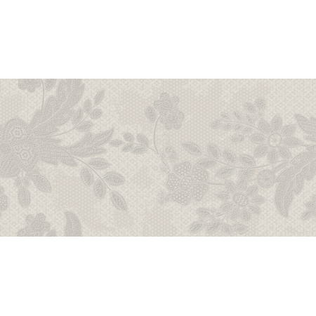 Ceramstic Bohemian Cabaret Creme A3 Płytka ścienna 60x30 cm dekor kwiaty, kremowa DGL-189-A3