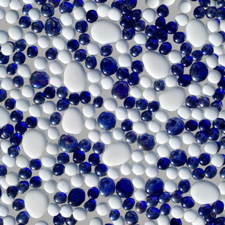 Ceramstic Drops Blue Mozaika szklana 30x30 cm, niebieska/biała MS-07