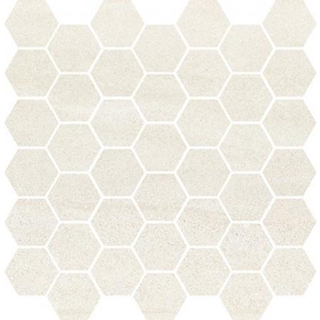 Cersanit Bantu Cream Heksagon Small Mosaic Glossy Mozaika ścienna 29x29,7 cm, kremowa WD598-003