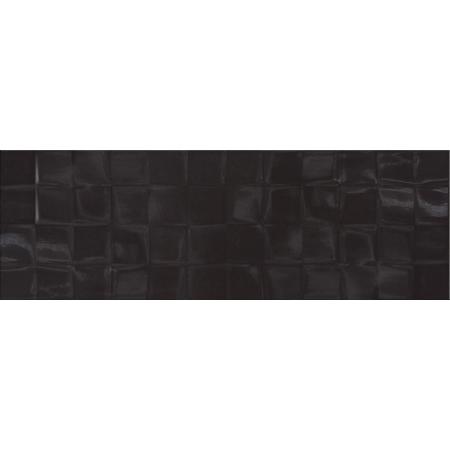 Cersanit Black Glossy Structure Cubes Płytka ścienna 20x60 cm, czarna W476-014-1