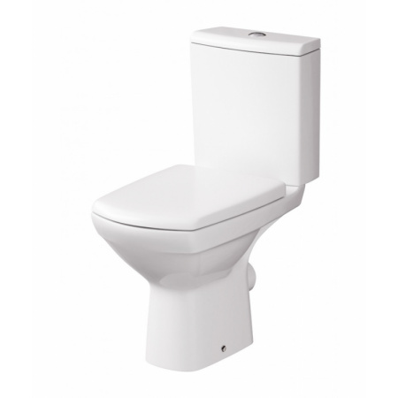 Cersanit Carina Toaleta WC kompaktowa CleanOn 67x36,5 cm z deską sedesową wolnoopadającą, biała K31-044