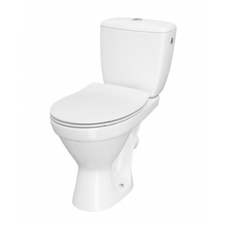 Cersanit Cersania Simpleon Zestaw Toaleta WC kompaktowa z deską wolnoopadającą Slim i spłuczką biały K11-2338