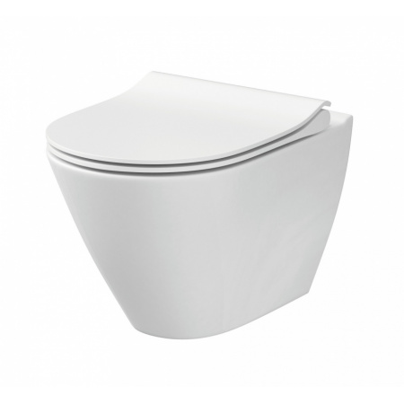 Cersanit City Oval NEW Toaleta WC CleanOn bez kołnierza z ukrytym mocowaniem biała K35-025