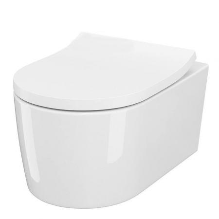 Cersanit Inverto SET B252 Toaleta WC podwieszana StreamOn bez kołnierza z deską wolnoopadającą biała EcoBox S701-432-ECO