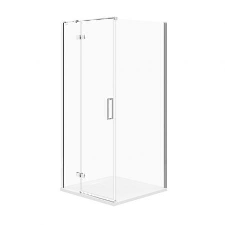 Cersanit Jota Kabina prysznicowa narożna lewa 90x90x190 cm profile chrom szkło transparentne CleanPro S160-001