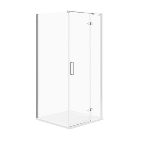 Cersanit Jota Kabina prysznicowa narożna prawa 90x90x195 cm profile chrom szkło transparentne CleanPro S160-002