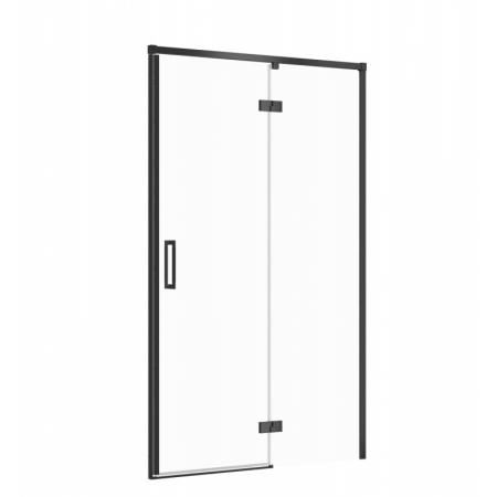 Cersanit Larga Drzwi uchylne 120x195 cm prawe profile czarne szkło przezroczyste S932-126