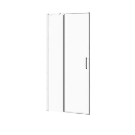 Cersanit Moduo Drzwi prysznicowe uchylne lewe 90x195 cm profile chrom szkło transpartentne CleanPro S162-005