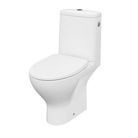 Cersanit Moduo Zestaw Toaleta WC stojąca bez kołnierza kompaktowa + deska wolnoopadająca biała K116-036