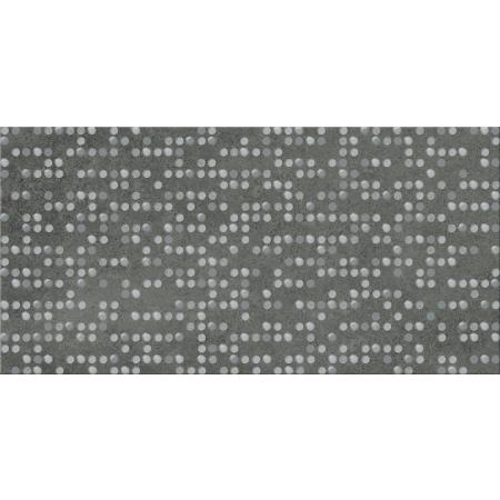 Cersanit Normandie Graphite Inserto Dots Płytka ścienna 29,7x59,8 cm, grafitowa WD379-002