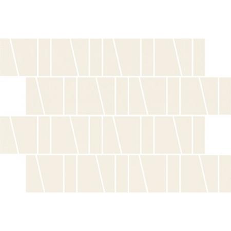 Cersanit Zambezi Ivory Trapeze Mosaic Matt Mozaika ścienna 20x29,9 cm, biała WD942-013