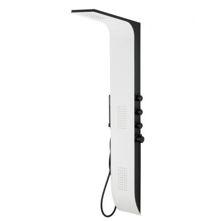 Corsan Panel prysznicowy termostatyczny biały/czarny A777TDUOWHITE/BLACKBL
