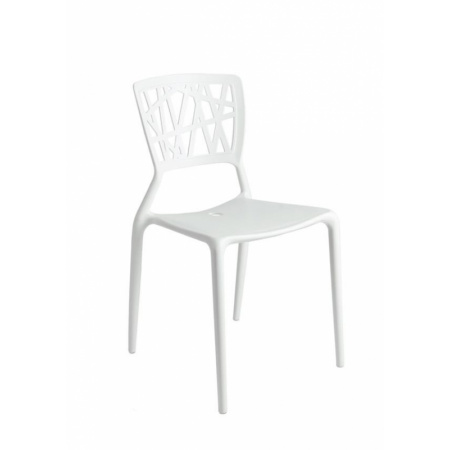 D2 Bush Krzesło inspirowane Viento Chair 42x41 cm, białe 23796