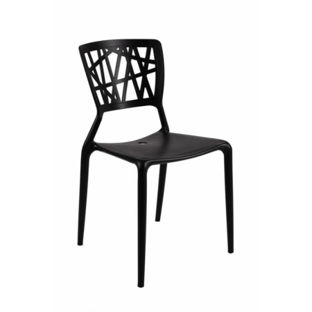 D2 Bush Krzesło inspirowane Viento Chair 42x41 cm, czarne 23793