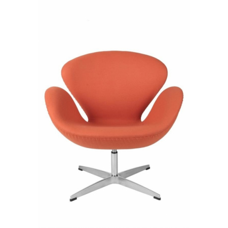 D2 Cup Fotel inspirowany projektem Swan kaszmir 72x65 cm, pomarańczowy 25355